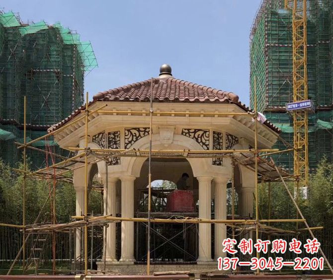 漳州小区景观欧式凉亭石雕