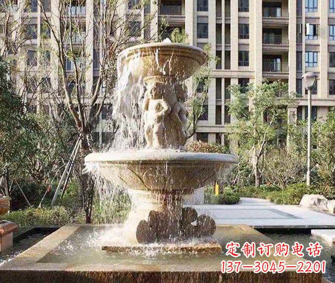 漳州小区景观欧式喷泉石雕 (3)