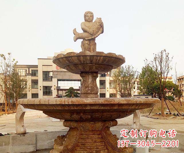 漳州小区景观欧式喷泉石雕