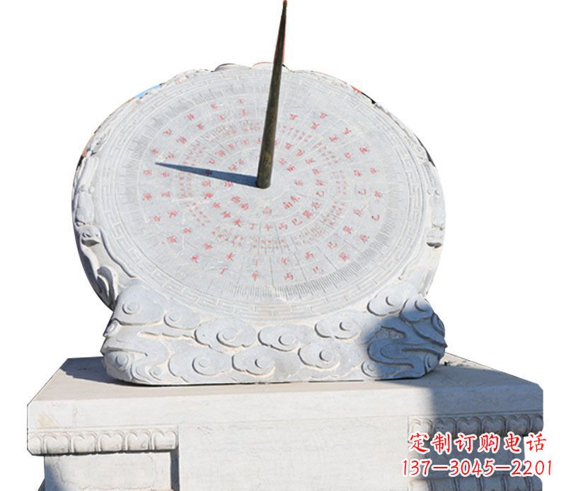 漳州校园大理石日晷景观石雕 (3)