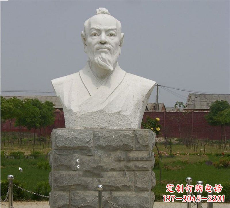 漳州校园大理石张衡雕塑