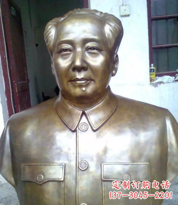 漳州校园毛主席胸像伟人铜雕