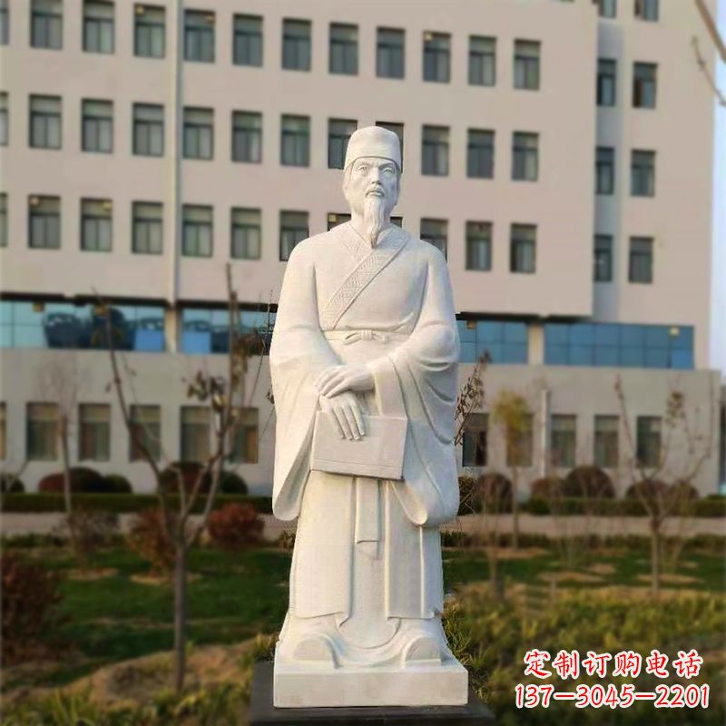 漳州校园名人汉白玉雕塑医院医学院古代著名人物雕像