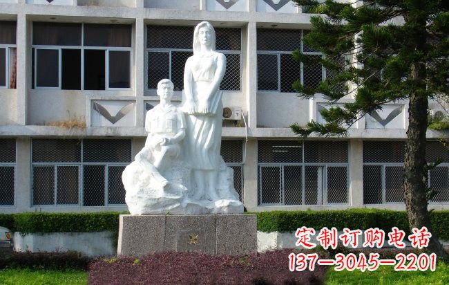漳州校园人物晨读的学生