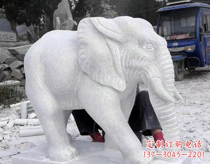 漳州写实大象石雕