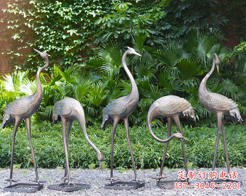 漳州写意仙鹤雕塑