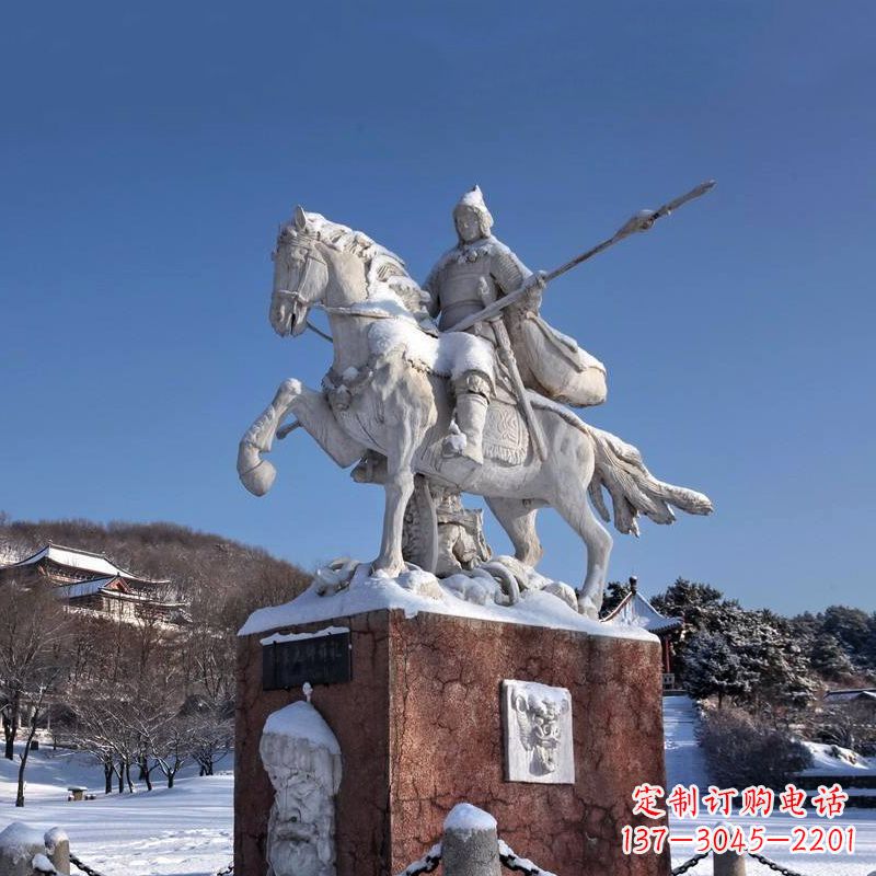 漳州薛仁贵骑马雕像-中国历史名人唐朝名将景区景观雕塑