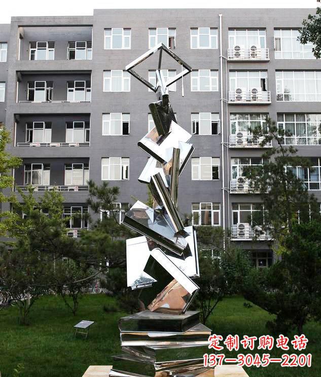 漳州学校不锈钢书籍景观雕塑