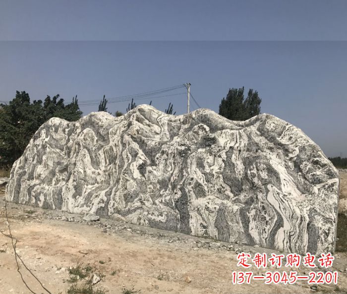 漳州雪浪石假山公园景观石雕 (3)