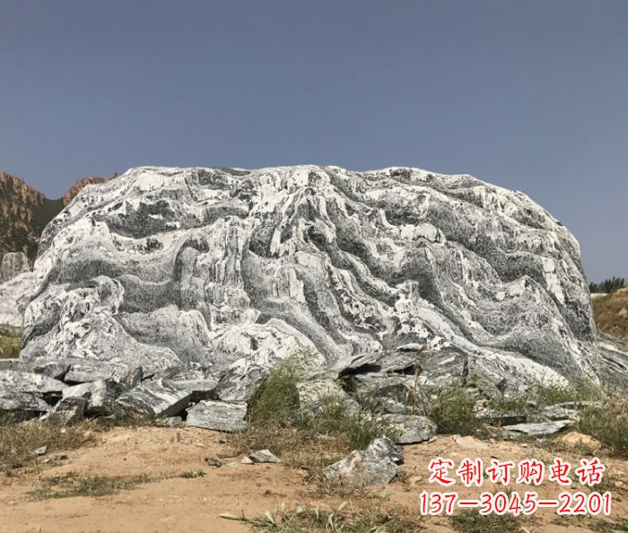漳州雪浪石假山公园景观石雕 (2)