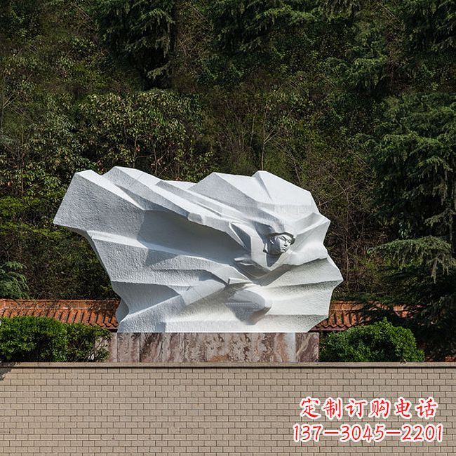 漳州英雄人物黄继光景区景点汉白玉石刻雕塑