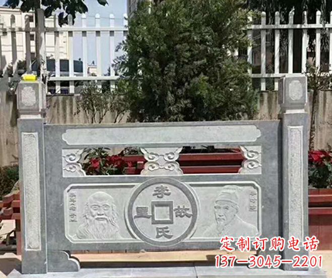 漳州园林仿古石浮雕栏板景观石雕