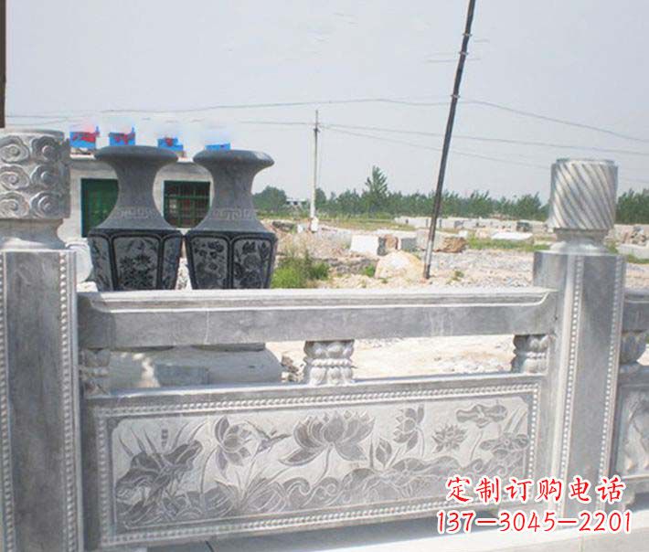 漳州园林仿古石栏板景观石雕 (3)