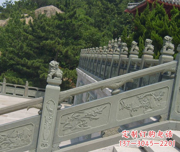 漳州园林仿古石栏板景观石雕 (4)