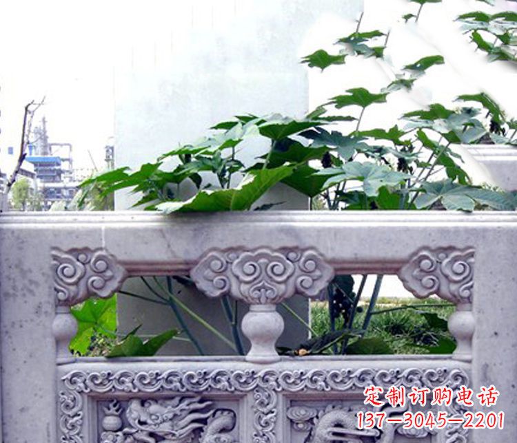 漳州园林仿古石栏板景观石雕 (6)