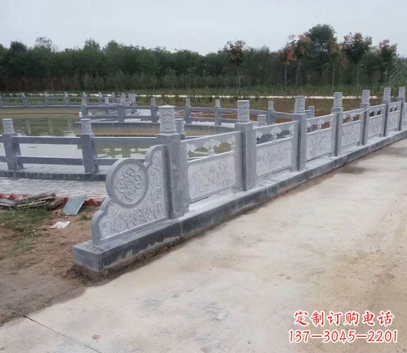 漳州园林仿古石栏板景观石雕 (11)