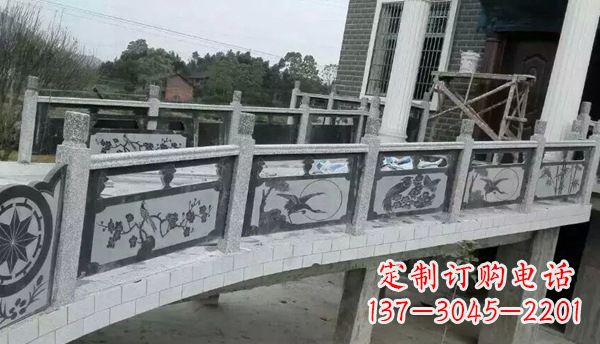 漳州园林仿古石栏板景观石雕 (10)