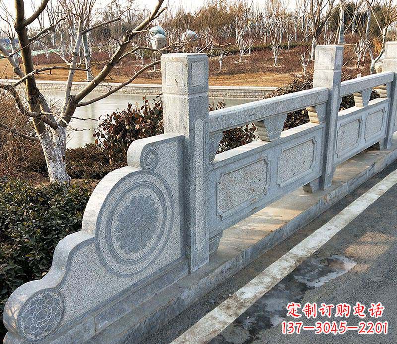 漳州园林仿古石栏板景观石雕_1