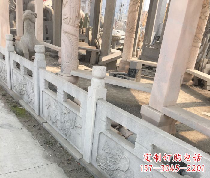 漳州园林景观大理石浮雕栏板石雕