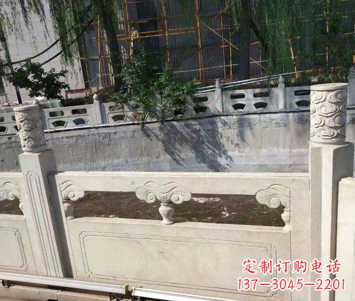 漳州园林景观大理石栏板石雕 (6)