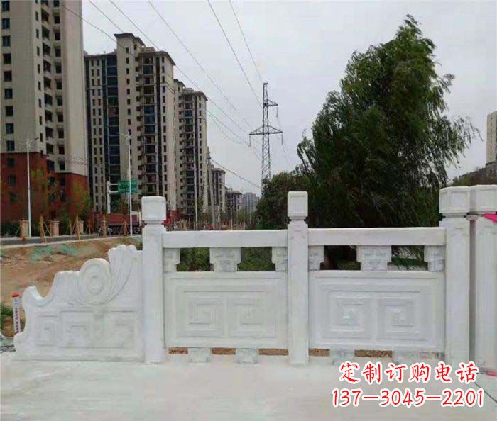 漳州园林景观大理石栏板石雕 (5)