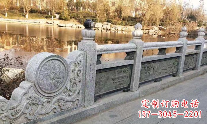 漳州园林景观大理石栏板石雕 (10)