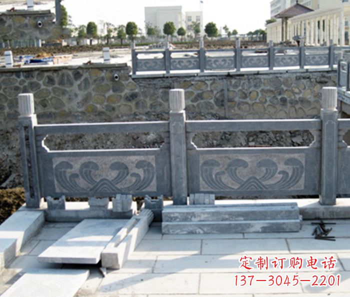 漳州园林景观大理石栏板石雕 (11)