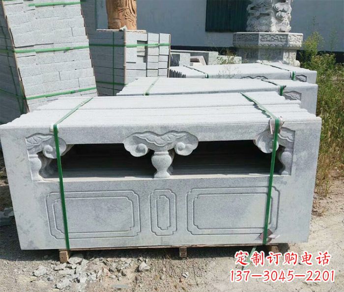 漳州园林景观大理石栏板石雕 (13)