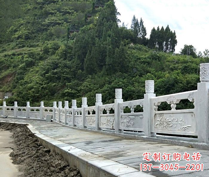 漳州园林景观大理石栏板石雕_2