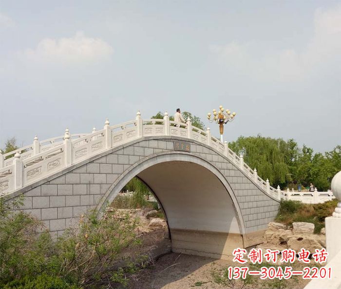漳州园林景观大理石桥栏板石雕 (6)