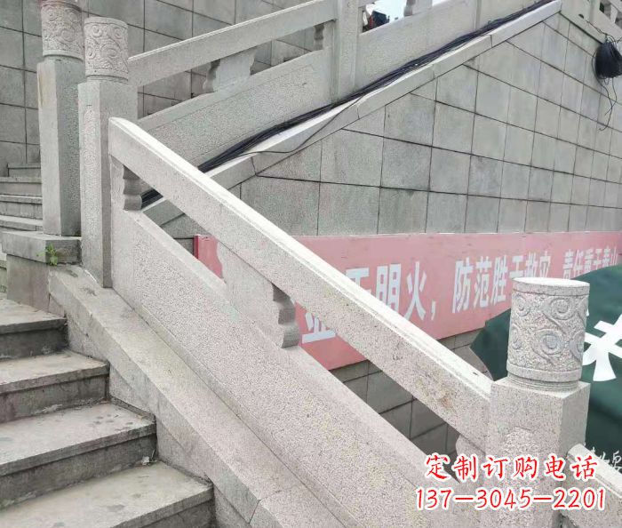 漳州园林景观大理石桥栏板石雕_1 (2)