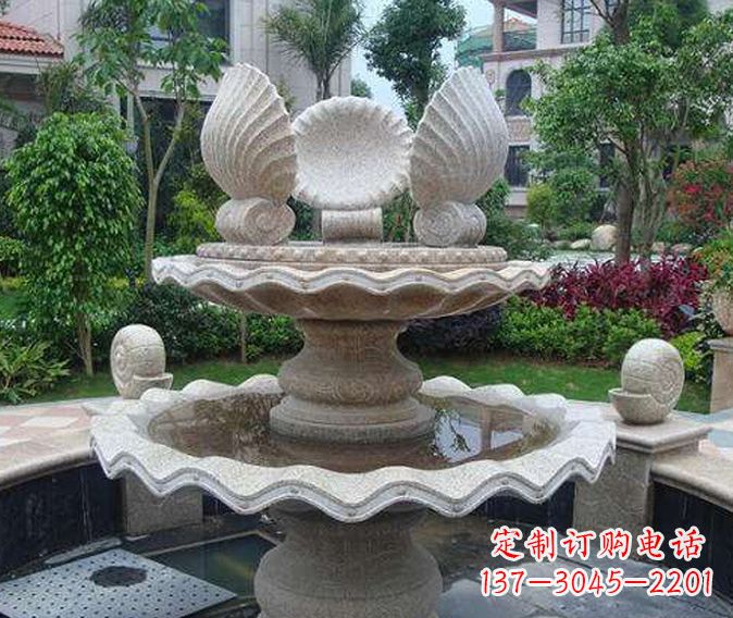 漳州园林景观多层喷泉石雕