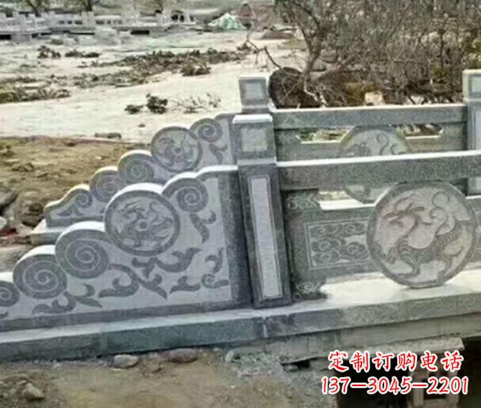 漳州园林景观仿古石雕栏板 (10)