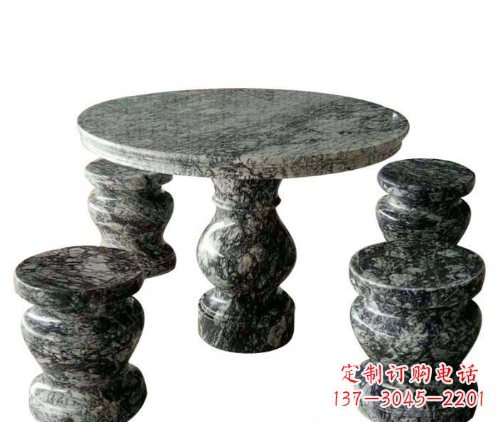 漳州园林景观圆形石桌凳