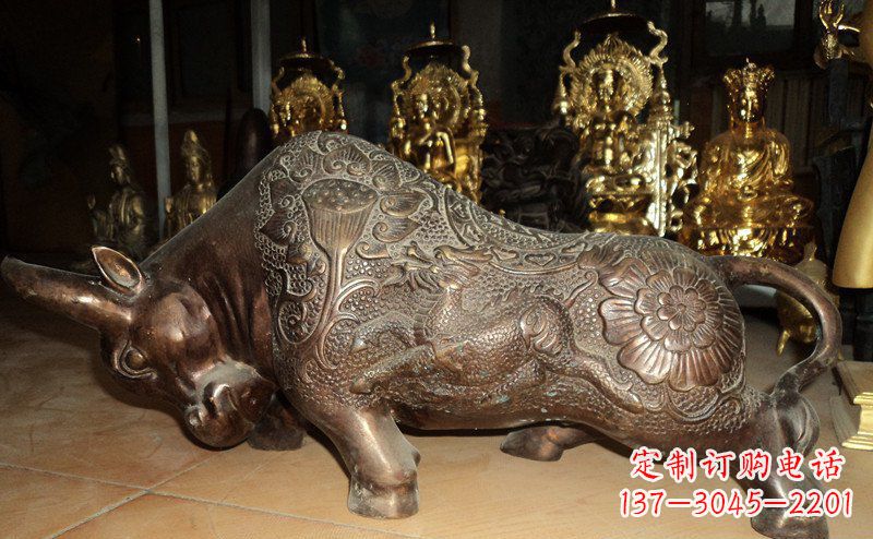 漳州园林拓荒牛景观铜雕