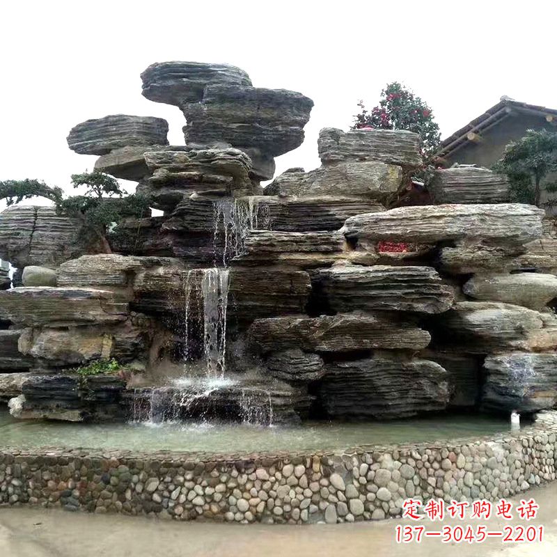 漳州园林塑石假山流水