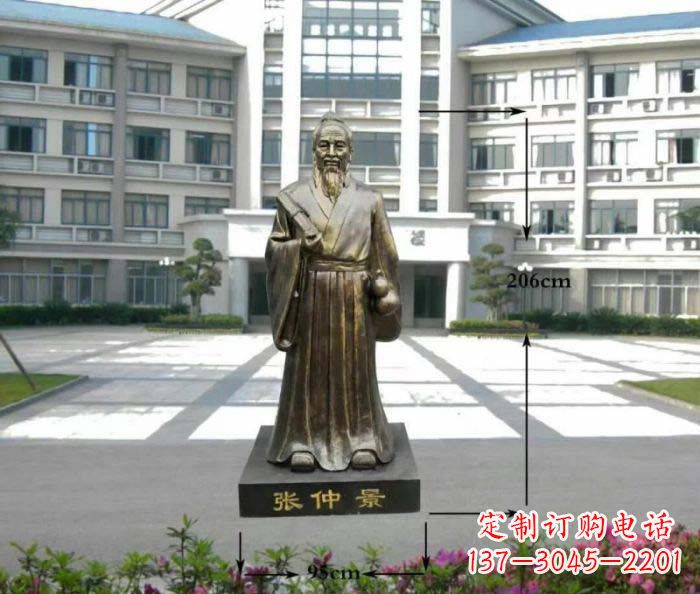 漳州张仲景名医铜雕