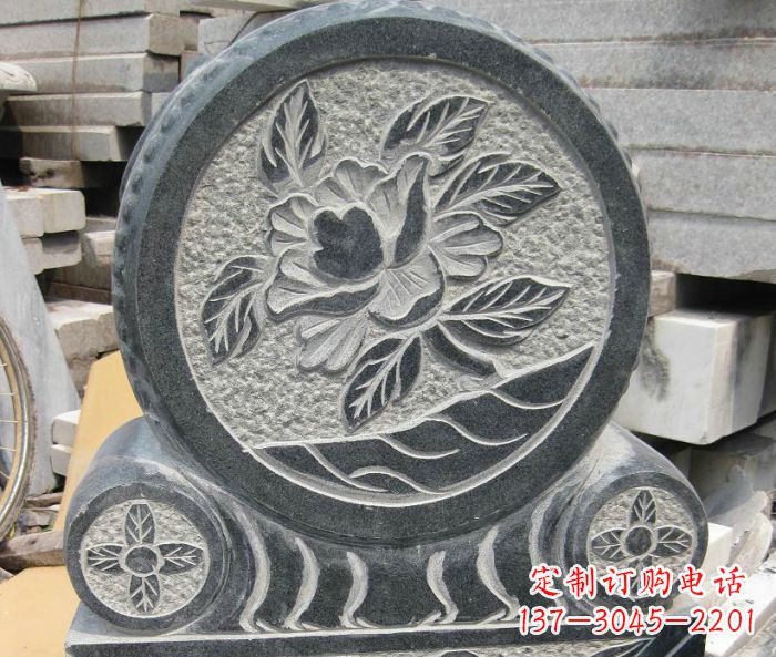 漳州招财抱鼓石仿古石门墩