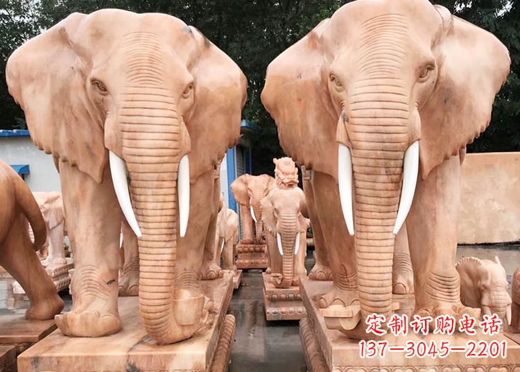 漳州招财大象石雕