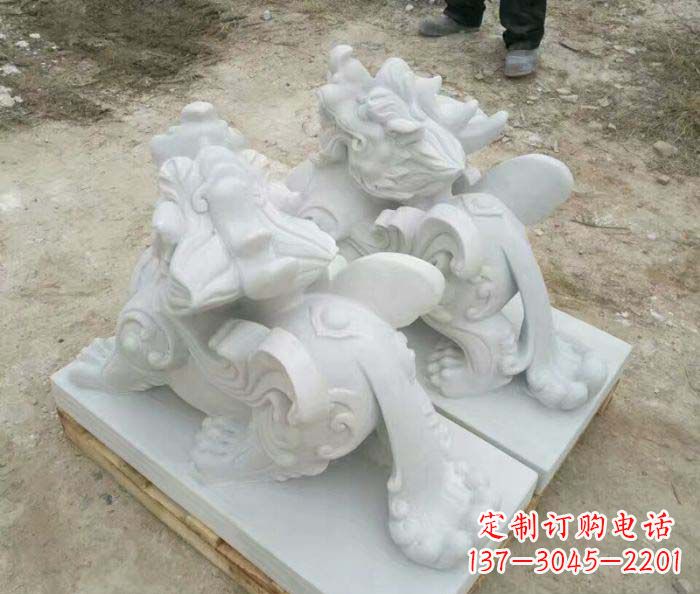 漳州招财进宝立式貔貅门口石雕