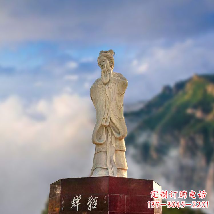 漳州中国古代四大美女之貂蝉景观石雕