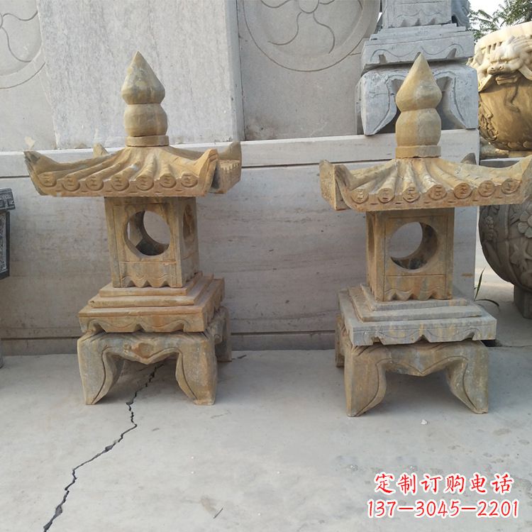 漳州中式仿古低墩石灯笼