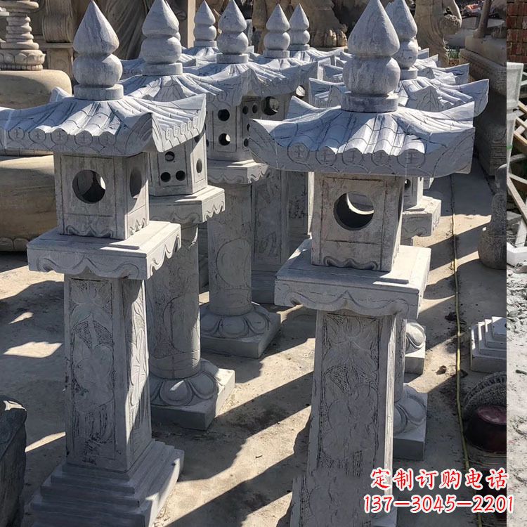 漳州中式汉代石雕灯笼