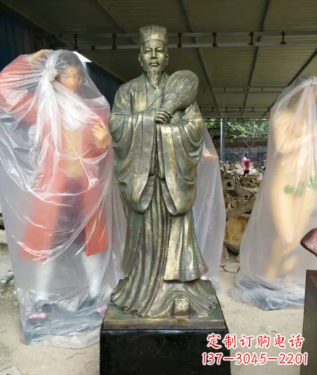 漳州诸葛亮古代人物铜雕