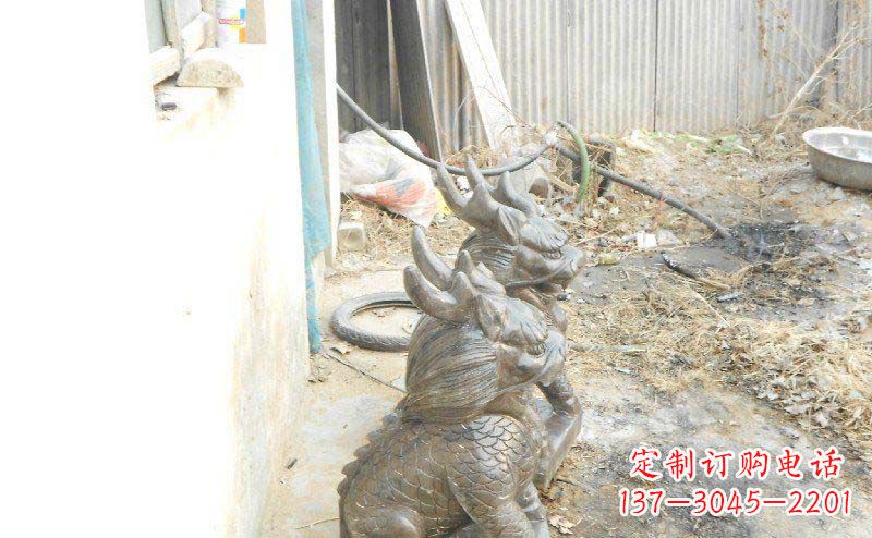 漳州铸铜麒麟古代神兽铜雕