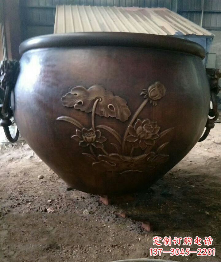 漳州铸铜水缸雕塑