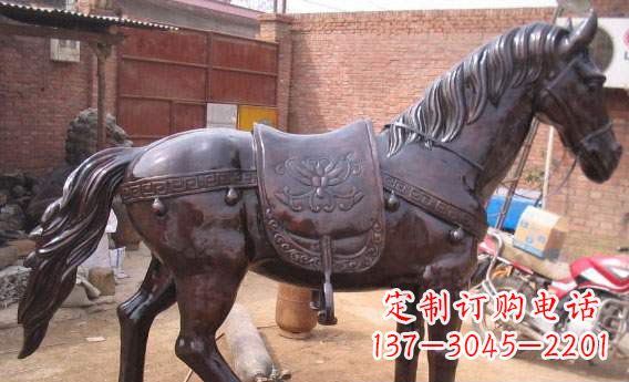 漳州紫铜马公园铜雕