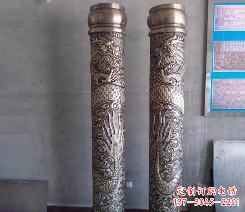 漳州铜雕龙柱